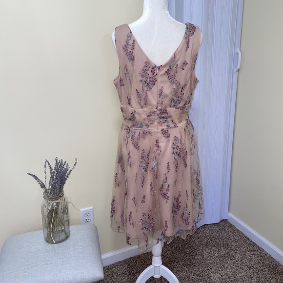 Scarlett Tulle Floral Dress Cottagecore Fairytale - Picture 4 of 5